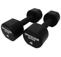 Гантели + Набор термополиуретановых гантелей BRONZE GYM, 1-10 кг - 10 пар, шаг 1 кг