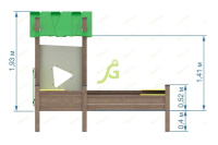 Песочницы + Детская песочница IgraGrad с крышей (мод.2)