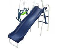 Детские уличные комплексы + Детский комплекс DFC качели, качели-гнездо и горка 76208