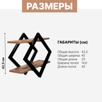 Стеллажи, этажерки, полки + Полка настенная Astra