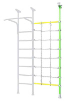 Шведские стенки + Комплект с канатным лазом распорный Romana Dop6 (6.17.00-45) зелёное яблоко