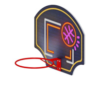 Баскетбольные щиты + Щит баскетбольный мини (Неон) - СО 1.70.02-02