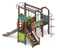 Детские уличные комплексы + Рада (Город) - ДИК 2.01.2.03-01 - Игровой комплекс H=1200