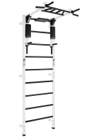 Шведские стенки + Спортивный комплекс "Формула здоровья" с турником-брусьями FORMAN FLEXTER PROFI белый/чёрный