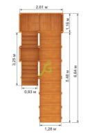 Детские горки + Детская деревянная зимняя горка "IgraGrad Snow Fox", скат 5,9 м