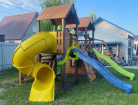 Детские уличные комплексы + Детская площадка IgraGrad Комбо с трубой