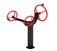 Детские уличные комплексы + Рули (положение сидя)  Уличный тренажер