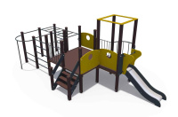 Детские уличные комплексы + Игровой комплекс серии Геометрия, Н-750 ДИО 09010