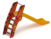 Детские горки + Горка пластиковая - ИО 42.01.01-03 - (желтый скат) H=1200 (Карандаши)