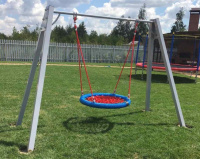 Детские качели + Качели на металлических стойках Гнездо ИО 01052