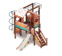 Детские уличные комплексы + Теремок (Пряничный домик) - ДИК 2.07.02-02