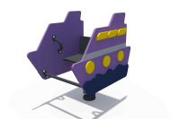 Детские качели + Качалка на пружине Катер ИО 05240