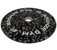 Диски для штанг и гантелей + Диск бамперный BRONZE GYM камуфляж серый 5 кг