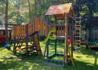 Детские уличные комплексы + Детская площадка IgraGrad Панда Фани Мостик