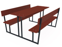 Скамейки и столики + Столик взрослый со скамейкой МФ 04-017