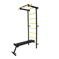 Шведские стенки + Профессиональная шведская стенка Kampfer Mustang Professional (черный/желтый)