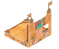 Песочницы + Песочница Королевство (Картонное) ИО 5.15.01-12