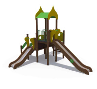 Детские уличные комплексы + Детский игровой комплекс серии Браун Островок Н-900,1500 ДИО 04070