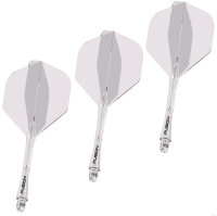 Аксессуары для игры в дартс + Литые оперения с хвостовиками Winmau Fusion Medium Clear (прозрачные)