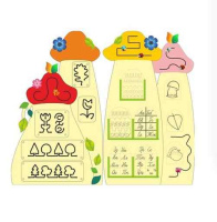 Бизиборды + Развивающая панель «Обучение письму, развитие руки 1», бизиборд