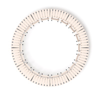 Скамейки + Модульная скамья радиальная (беленый дуб) МФ 42.01.27-01