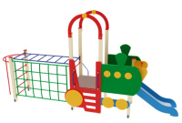 Детские уличные комплексы + Детский игровой комплекс «Паровозик» H=750 ДИК 04-1003