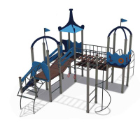 Детские уличные комплексы + Игровой комплекс серии Лагуна ДИО 07020