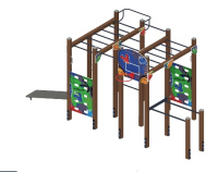 Детские уличные комплексы + Спортивная серия (Граффити) СК 2.01.04-01
