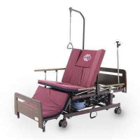 Кровати функциональные + Кровать электрическая Med-Mos DB-11А (ЛДСП венге) с регулировкой высоты ложемента