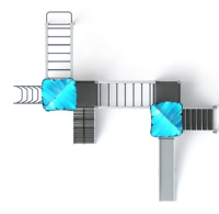 Детские уличные комплексы + Волшебный город (Снежная королева) - ДИК 2.19.01-02