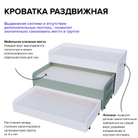 Детские кровати + Кровать раздвижная 3 секции "Экоград"