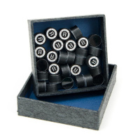 Многослойные + Наклейка для кия "Kamui Clear Black" (H) 13 мм