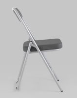 Складные стулья + Складной стул Джонни экокожа серый каркас металлик