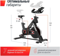 Велотренажеры + Велотренажер Спин-байк UNIX Fit SB-620 PRO