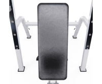 Скамьи + Скамья со стойками под штангу DFC GORILLA белая, с партой для бицепса