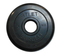 Диски с посадочным диаметром 51 мм + Диск обрезиненный BARBELL ATLET диаметр 51 мм