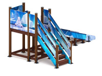 Детские горки + Горка Зима (снежная королева) (под анкера) - ИО 49.01.01-14.И1 - Н=1500