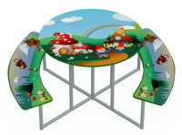 Скамейки и столики + Столик детский МФ 04-301