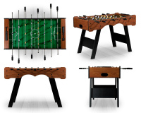 Настольный футбол + Игровой стол - футбол "Stuttgart" (122x61x81см, коричневый)