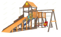 Детские уличные комплексы + Всесезонная площадка IgraGrad С Мостик 1 SF3