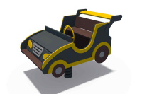 Детские качели + Качалка на пружине Гоночный болид ИО 05300