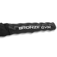 Функциональный тренинг + Канат тренировочный BRONZE GYM 3.8см.х12м.,9кг. (с защитным рукавом)