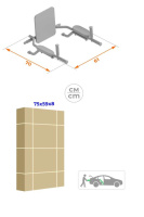 Аксессуары к уличным ДСК + Брусья со спинкой Romana 6.03.04-01