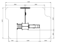 Детские уличные комплексы + Лукоморье - ДИК 2.25.02-01.С - Игровой комплекс H=1200