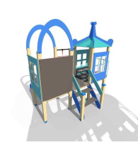 Детские уличные комплексы + Игровой комплекс серии Лагуна Н-750 ДИО 07030