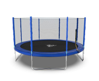 Батуты + Батут DFC Trampoline Fitness 14ft наружн.сетка, синий (427см)