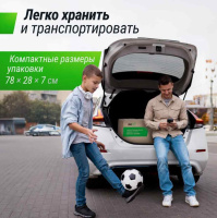 Футбольные ворота + Ворота футбольные переносные UNIX Line стальные 217x153 см, с мишенями