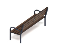 Скамейки + Скамья с поручнем и спинкой - МФ 42.01.16 (Эко стиль)