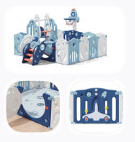 Детские манежи + Манеж UNIX Kids SUPREME Space с качелями