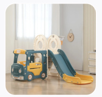 Детские горки + Игровой комплекс с горкой UNIX Kids Bus (171 cm)